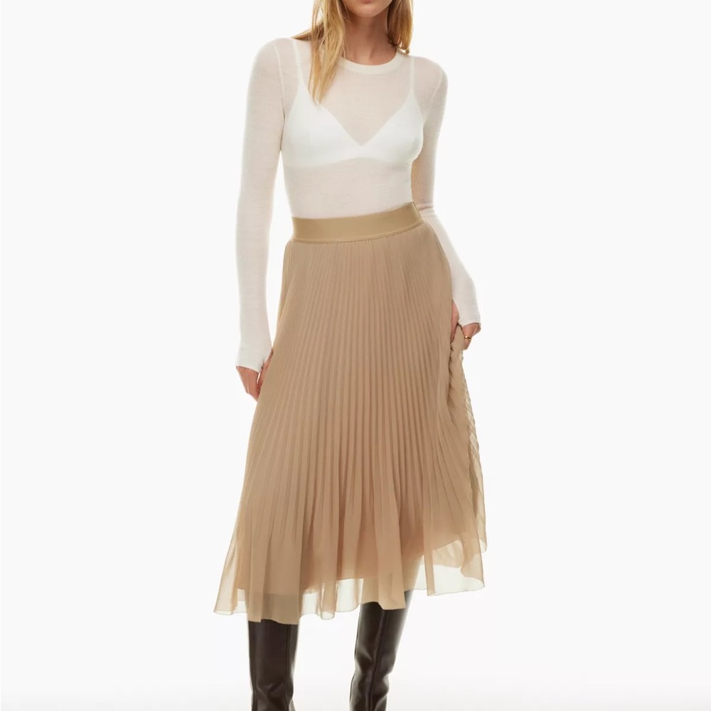 Wilfred Pleated Skirt (Aritzia)